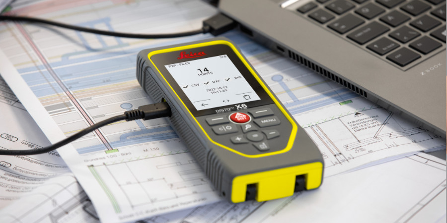 Leica DISTO X6, con il suo alloggiamento estremamente robusto, il grado di protezione IP65 e il vetro del display antigraffio, resiste a prove di caduta da un'altezza di 2 m ed è particolarmente adatto per l'uso in cantiere